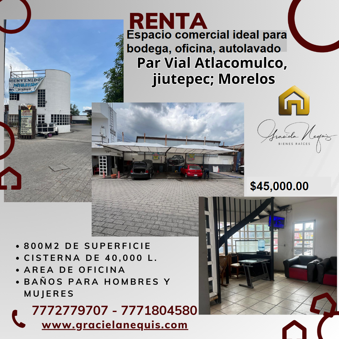 Local Comercial en renta, ubicado en Jiutepec; Morelos. Cod. 243